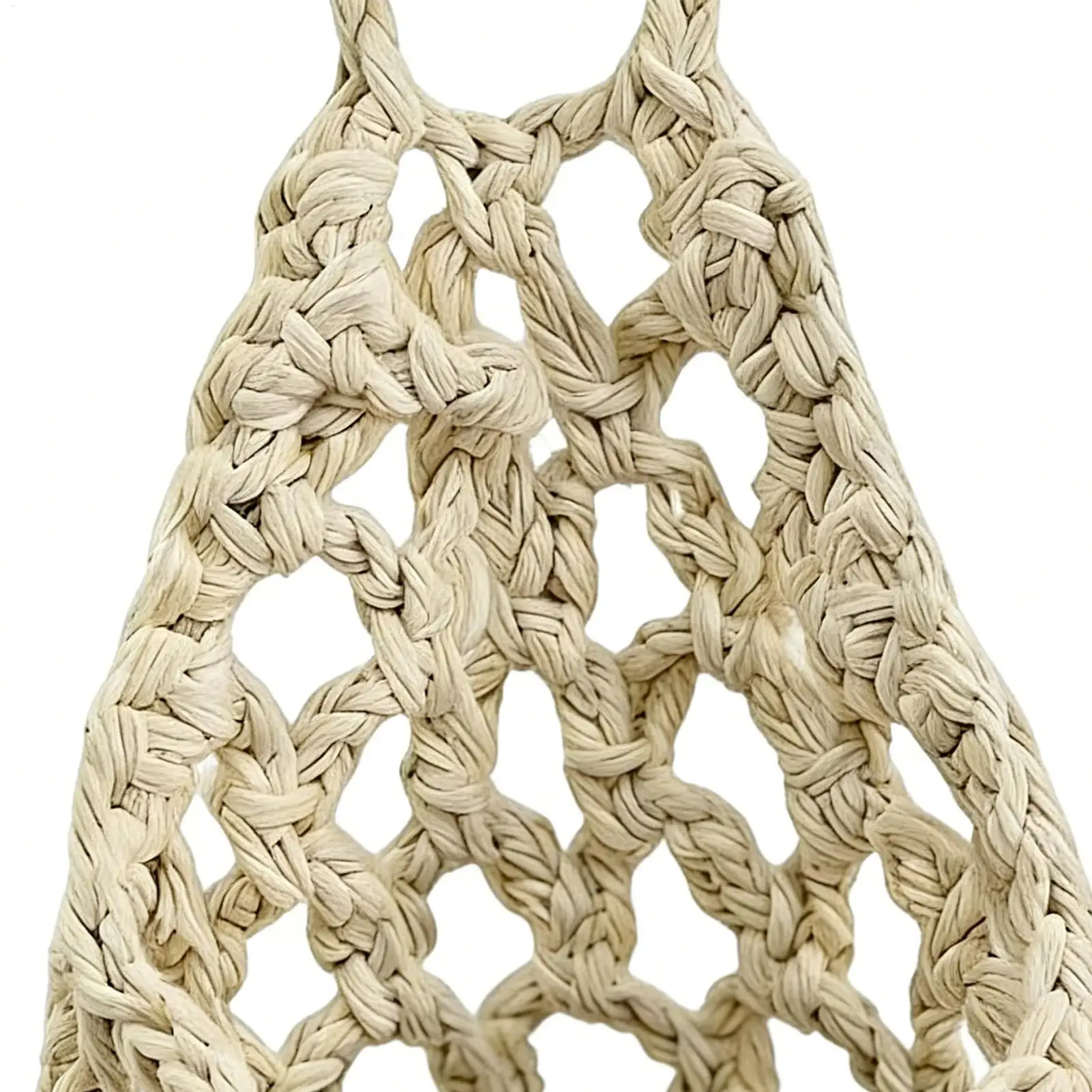 Boho Macrame Plant HangerBasket for Succulents Cotton Rope Woven Hanging Basket with Net Pouch Home Decoration Organizer - Image 4